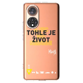 Picasee silikonový průhledný obal pro Honor 50 5G - Kazma - TOHLE JE ŽIVOT A NIC VÍC NEBUDE