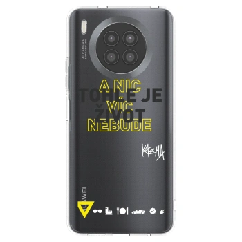 Picasee silikonový průhledný obal pro Huawei Nova 8i - Kazma - TOHLE JE ŽIVOT A NIC VÍC NEBUDE