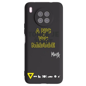 Picasee silikonový černý obal pro Huawei Nova 8i - Kazma - TOHLE JE ŽIVOT A NIC VÍC NEBUDE