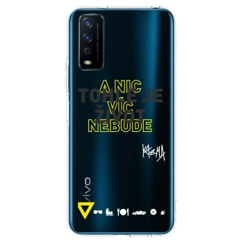 Picasee silikonový průhledný obal pro Vivo Y11s - Kazma - TOHLE JE ŽIVOT A NIC VÍC NEBUDE
