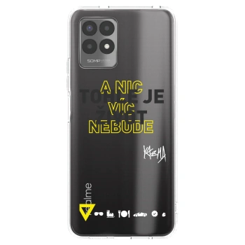 Picasee silikonový průhledný obal pro Realme 8i - Kazma - TOHLE JE ŽIVOT A NIC VÍC NEBUDE