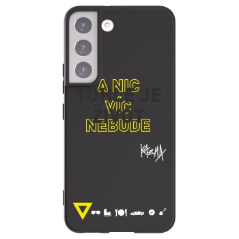 Picasee silikonový černý obal pro Samsung Galaxy S22 5G - Kazma - TOHLE JE ŽIVOT A NIC VÍC NEBUDE