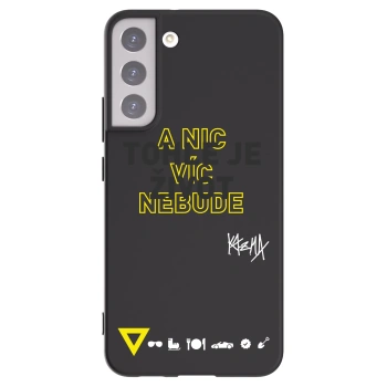 Picasee silikonový černý obal pro Samsung Galaxy S22+ 5G - Kazma - TOHLE JE ŽIVOT A NIC VÍC NEBUDE