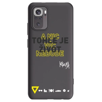 Picasee silikonový černý obal pro Xiaomi Redmi Note 11S 4G - Kazma - TOHLE JE ŽIVOT A NIC VÍC NEBUDE