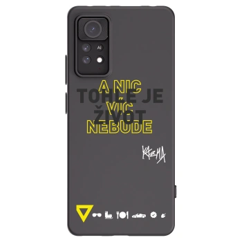 Picasee silikonový černý obal pro Xiaomi Redmi Note 11 Pro - Kazma - TOHLE JE ŽIVOT A NIC VÍC NEBUDE