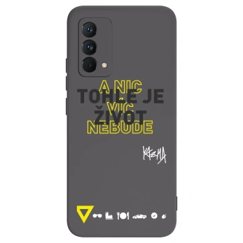 Picasee silikonový černý obal pro Realme GT Master Edition 5G - Kazma - TOHLE JE ŽIVOT A NIC VÍC NEBUDE