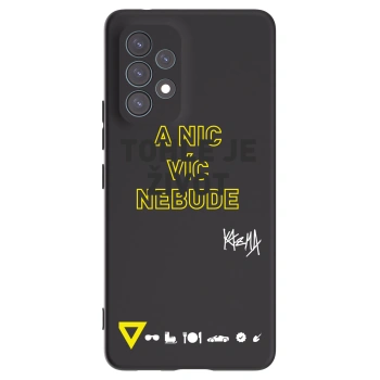 Picasee silikonový černý obal pro Samsung Galaxy A53 5G A536 - Kazma - TOHLE JE ŽIVOT A NIC VÍC NEBUDE
