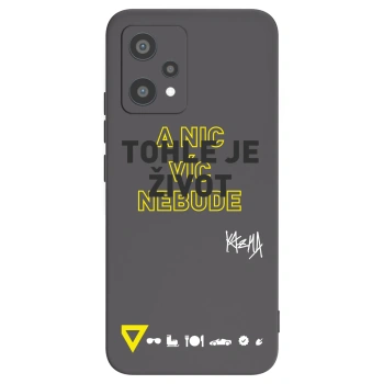 Picasee silikonový černý obal pro Realme 9 Pro 5G - Kazma - TOHLE JE ŽIVOT A NIC VÍC NEBUDE