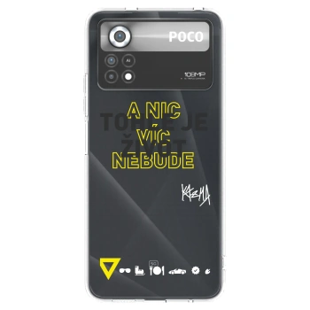 Picasee silikonový průhledný obal pro Xiaomi Poco X4 Pro 5G - Kazma - TOHLE JE ŽIVOT A NIC VÍC NEBUDE