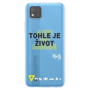 Picasee silikonový průhledný obal pro Realme C11 (2021) - Kazma - TOHLE JE ŽIVOT A NIC VÍC NEBUDE