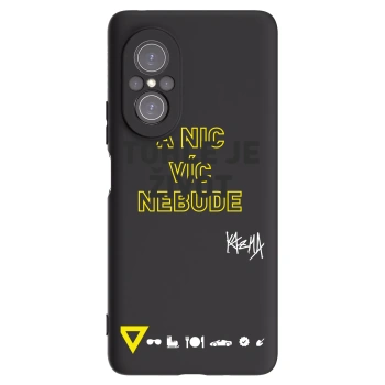 Picasee silikonový černý obal pro Huawei Nova 9 SE - Kazma - TOHLE JE ŽIVOT A NIC VÍC NEBUDE