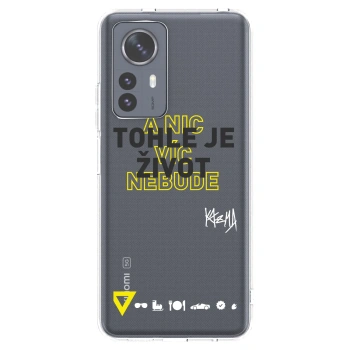 Picasee silikonový průhledný obal pro Xiaomi 12 Pro - Kazma - TOHLE JE ŽIVOT A NIC VÍC NEBUDE