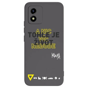 Picasee silikonový černý obal pro Vivo Y01 - Kazma - TOHLE JE ŽIVOT A NIC VÍC NEBUDE