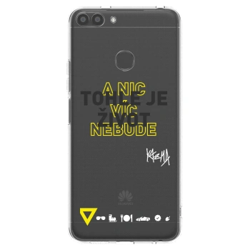 Picasee silikonový průhledný obal pro Huawei P Smart - Kazma - TOHLE JE ŽIVOT A NIC VÍC NEBUDE