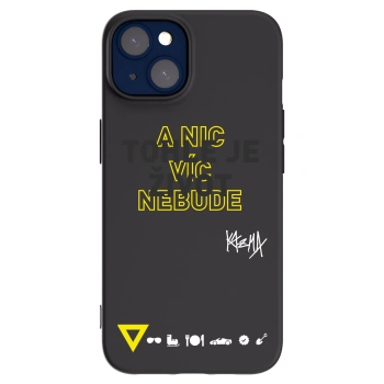 Picasee silikonový černý obal pro Apple iPhone 14 - Kazma - TOHLE JE ŽIVOT A NIC VÍC NEBUDE