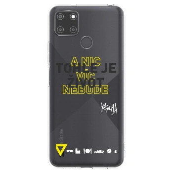 Picasee silikonový průhledný obal pro Realme C21Y - Kazma - TOHLE JE ŽIVOT A NIC VÍC NEBUDE