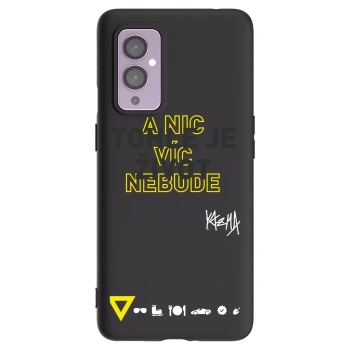 Picasee silikonový černý obal pro OnePlus 9 - Kazma - TOHLE JE ŽIVOT A NIC VÍC NEBUDE