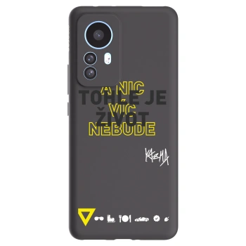 Picasee silikonový černý obal pro Xiaomi 12T Pro - Kazma - TOHLE JE ŽIVOT A NIC VÍC NEBUDE