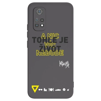 Picasee silikonový černý obal pro Xiaomi Poco M4 Pro - Kazma - TOHLE JE ŽIVOT A NIC VÍC NEBUDE