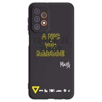 Picasee silikonový černý obal pro Samsung Galaxy A23 A236B 5G - Kazma - TOHLE JE ŽIVOT A NIC VÍC NEBUDE