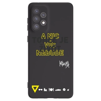 Picasee silikonový černý obal pro Samsung Galaxy A73 5G - Kazma - TOHLE JE ŽIVOT A NIC VÍC NEBUDE