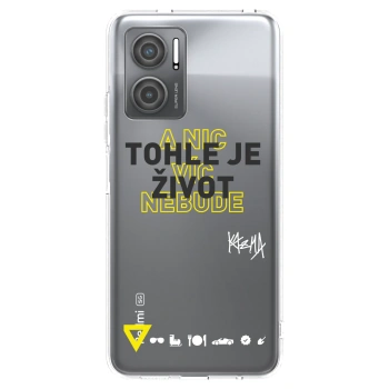 Picasee silikonový průhledný obal pro Xiaomi Redmi 10 5G - Kazma - TOHLE JE ŽIVOT A NIC VÍC NEBUDE