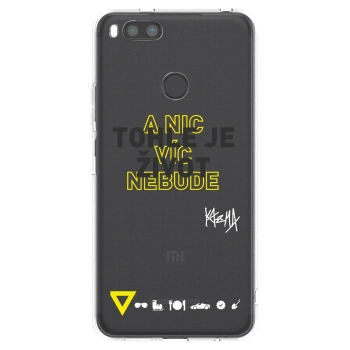 Picasee silikonový průhledný obal pro Xiaomi Redmi A1 - Kazma - TOHLE JE ŽIVOT A NIC VÍC NEBUDE