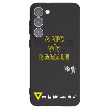 Picasee silikonový černý obal pro Samsung Galaxy S23+ 5G - Kazma - TOHLE JE ŽIVOT A NIC VÍC NEBUDE