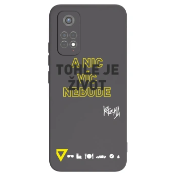 Picasee silikonový černý obal pro Xiaomi Redmi Note 11S 5G - Kazma - TOHLE JE ŽIVOT A NIC VÍC NEBUDE