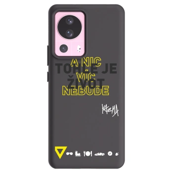 Picasee silikonový černý obal pro Xiaomi 13 Lite - Kazma - TOHLE JE ŽIVOT A NIC VÍC NEBUDE
