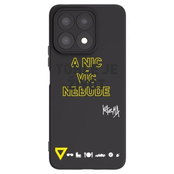 Picasee silikonový černý obal pro Honor X8a - Kazma - TOHLE JE ŽIVOT A NIC VÍC NEBUDE