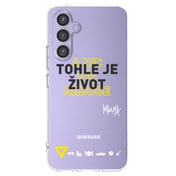 Picasee silikonový průhledný obal pro Samsung Galaxy A54 5G A546B - Kazma - TOHLE JE ŽIVOT A NIC VÍC NEBUDE