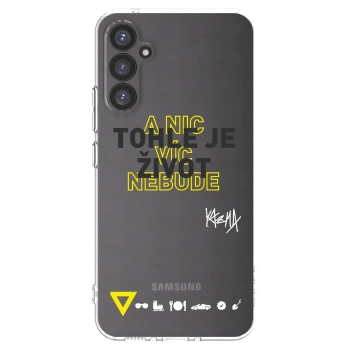 Picasee silikonový průhledný obal pro Samsung Galaxy A34 5G A346B - Kazma - TOHLE JE ŽIVOT A NIC VÍC NEBUDE