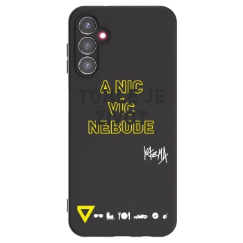 Picasee silikonový černý obal pro Samsung Galaxy A14 5G A146P - Kazma - TOHLE JE ŽIVOT A NIC VÍC NEBUDE
