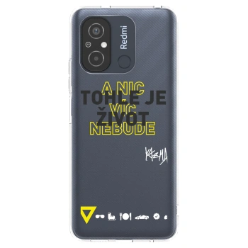 Picasee silikonový průhledný obal pro Xiaomi Redmi 12C - Kazma - TOHLE JE ŽIVOT A NIC VÍC NEBUDE