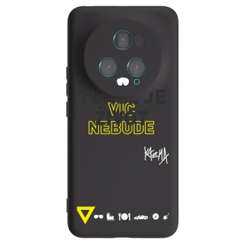 Picasee silikonový černý obal pro Honor Magic5 Pro - Kazma - TOHLE JE ŽIVOT A NIC VÍC NEBUDE