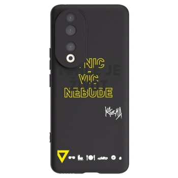 Picasee silikonový černý obal pro Honor 90 5G - Kazma - TOHLE JE ŽIVOT A NIC VÍC NEBUDE