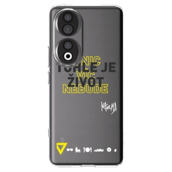 Picasee silikonový průhledný obal pro Honor 90 5G - Kazma - TOHLE JE ŽIVOT A NIC VÍC NEBUDE