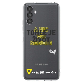 Picasee silikonový průhledný obal pro Samsung Galaxy A04s A047F - Kazma - TOHLE JE ŽIVOT A NIC VÍC NEBUDE