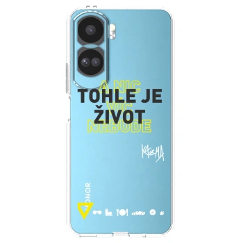 Picasee silikonový průhledný obal pro Honor 90 Lite 5G - Kazma - TOHLE JE ŽIVOT A NIC VÍC NEBUDE