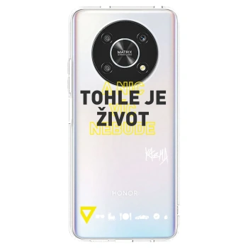 Picasee silikonový průhledný obal pro Honor Magic4 Lite 5G - Kazma - TOHLE JE ŽIVOT A NIC VÍC NEBUDE