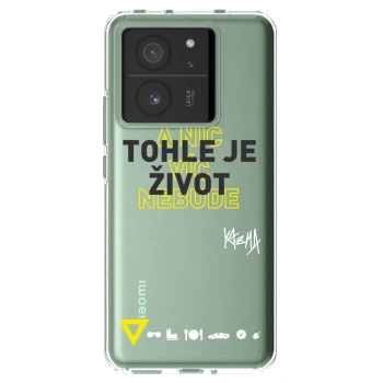 Picasee silikonový průhledný obal pro Xiaomi 13T - Kazma - TOHLE JE ŽIVOT A NIC VÍC NEBUDE