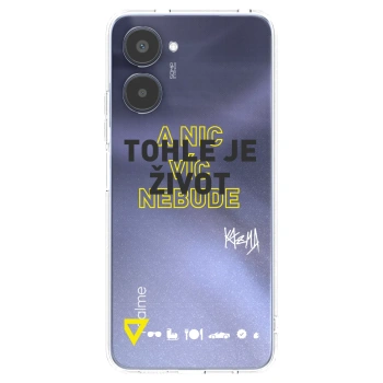 Picasee silikonový průhledný obal pro Realme 10 4G - Kazma - TOHLE JE ŽIVOT A NIC VÍC NEBUDE