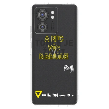 Picasee silikonový průhledný obal pro Motorola Edge 40 - Kazma - TOHLE JE ŽIVOT A NIC VÍC NEBUDE