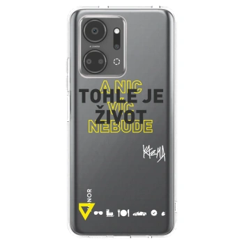 Picasee silikonový průhledný obal pro Honor X7a - Kazma - TOHLE JE ŽIVOT A NIC VÍC NEBUDE