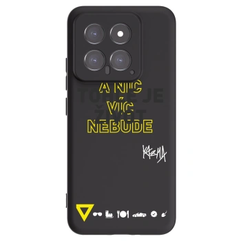 Picasee silikonový černý obal pro Xiaomi 14 - Kazma - TOHLE JE ŽIVOT A NIC VÍC NEBUDE