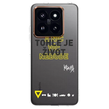 Picasee silikonový průhledný obal pro Xiaomi 14 Pro - Kazma - TOHLE JE ŽIVOT A NIC VÍC NEBUDE