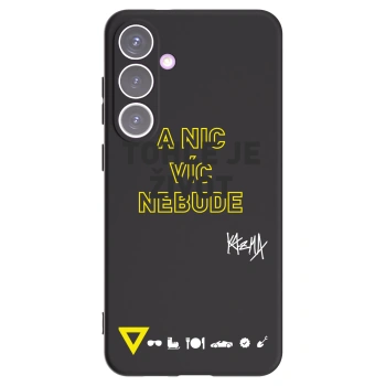 Picasee silikonový černý obal pro Samsung Galaxy S24+ S926B 5G - Kazma - TOHLE JE ŽIVOT A NIC VÍC NEBUDE