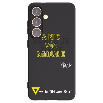 Picasee silikonový černý obal pro Samsung Galaxy S24 S921B 5G - Kazma - TOHLE JE ŽIVOT A NIC VÍC NEBUDE