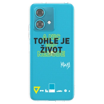 Picasee silikonový průhledný obal pro Motorola Edge 40 Neo - Kazma - TOHLE JE ŽIVOT A NIC VÍC NEBUDE